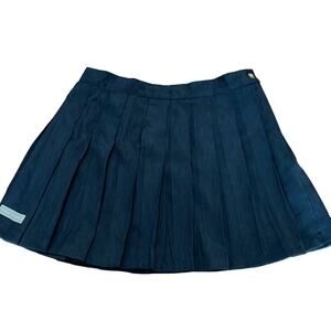 NWT Simply Southern Navy Blue Pleated Mini Skirt Woman Size Medium